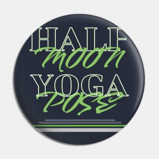Half moon yoga pose Pin