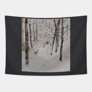 Icy Forest Tapestry