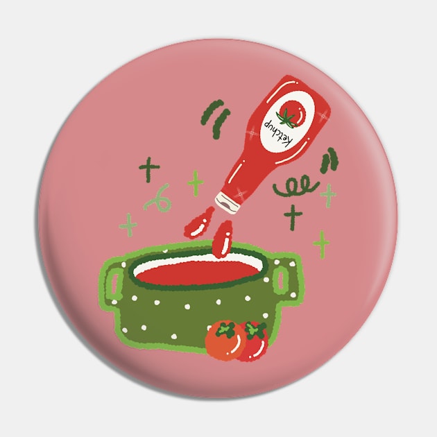 Ketchup Pin by Jellyguss 