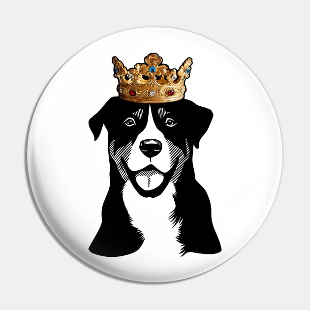 Greater Swiss Mountain Dog King Queen Wearing Crown Pin by millersye