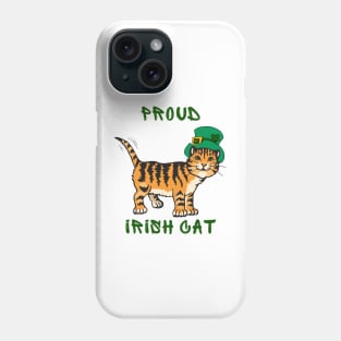 Proud irish cat Phone Case