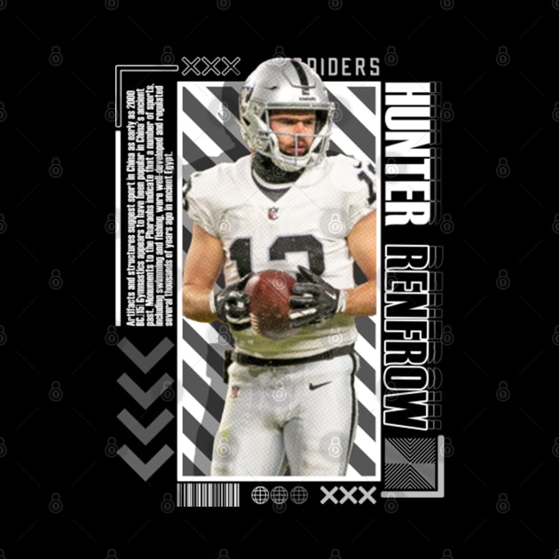 Hunter Renfrow Paper Poster Version 10 by art.Hamdan