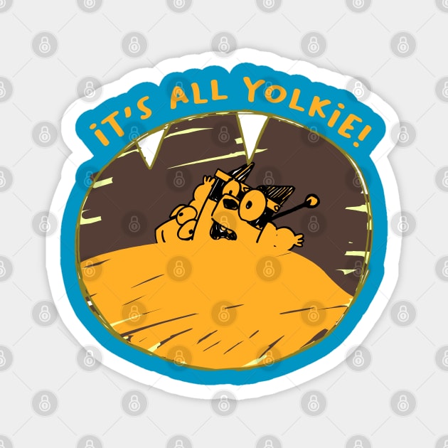 It's All Yolkie Magnet by Pandadattarry