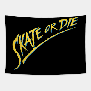 Skate or Die 8 Bit Game Tapestry