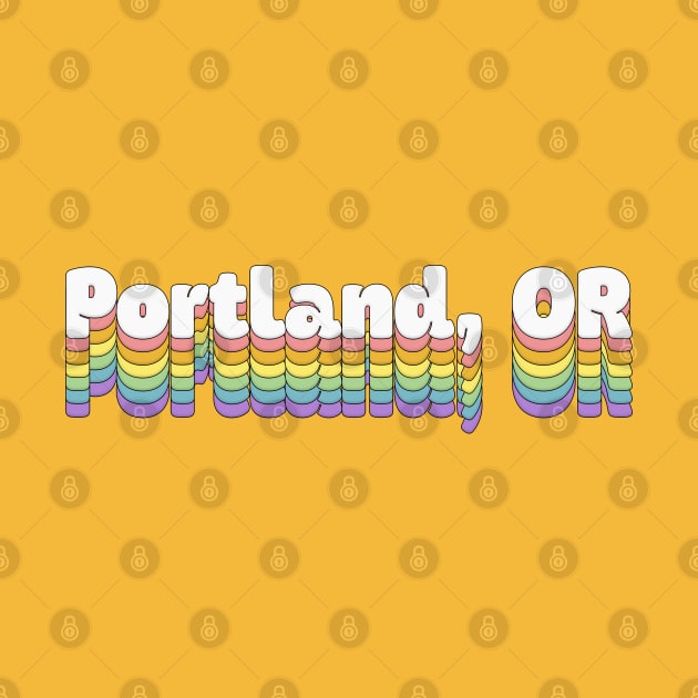 Portland, OR // Retro Typography Design by DankFutura