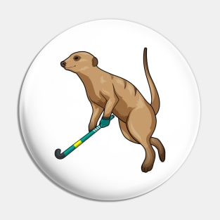 Meerkat Hockey Hockey stick Pin