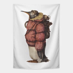 Arctic Explorer red Tapestry