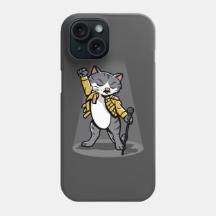 Cute Funny Retro Musician Cat Gift For Cats And Music Lovers Phone Case