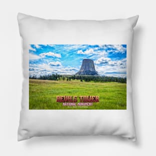 Devils Tower National Monument Pillow