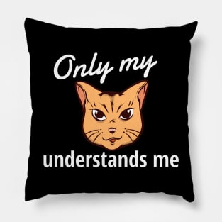 Only My Cat Understands Me Pillow