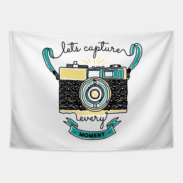 Let's Capture Every Moment Tapestry by quilimo