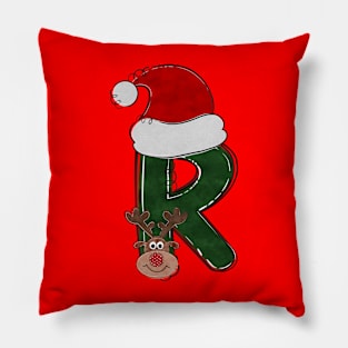 Letter R - Christmas Letter Pillow