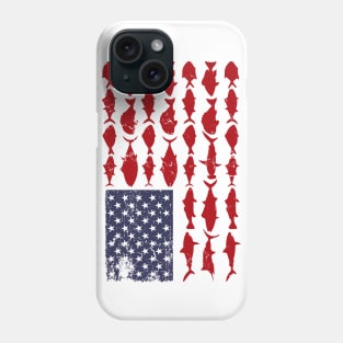 American Flag Fishing Phone Case