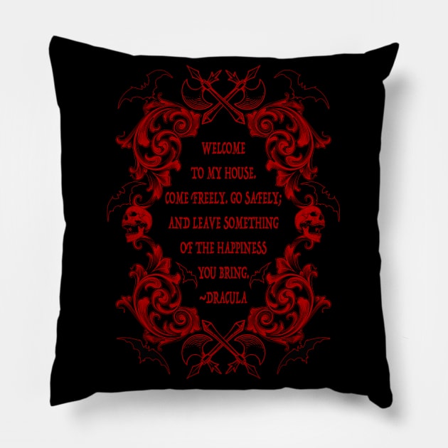 Dracula Quote Pillow by RavenWake