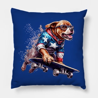 A mighty superhero dog Pillow