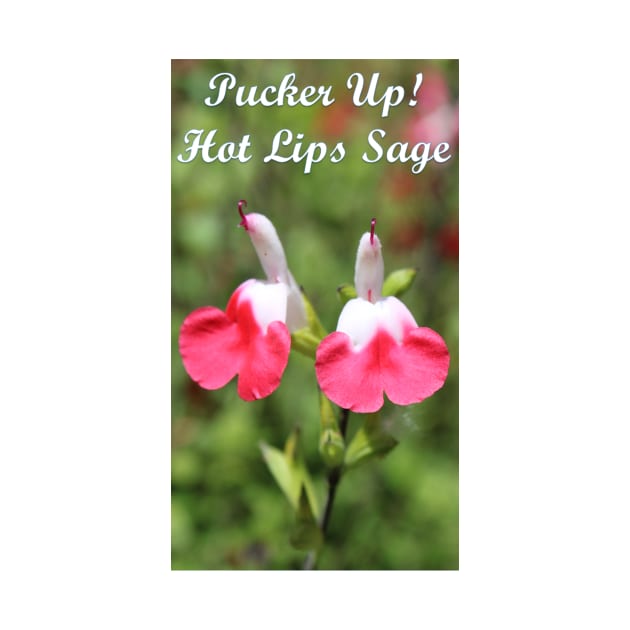 Pucker Up! Hot Lips Sage Design for Tee Shirt by Battlefoxx Living Earth