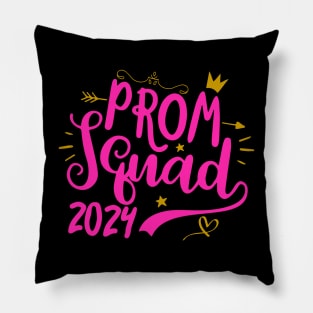 Prom Squad 2024 I Graduate Prom Class Of 2024 Pillow