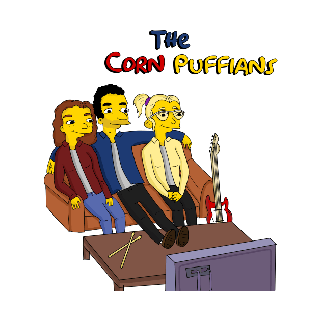 Limited Edition Transparent Simpsons Inspired Corn Puffians Design! by Corn Puff Records