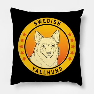 Swedish Vallhund Dog Portrait Pillow