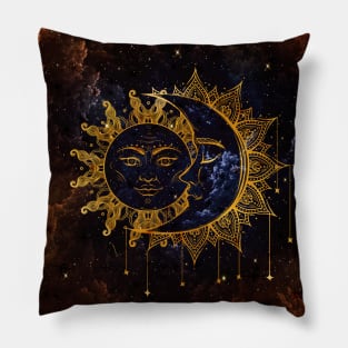 Sun and moon Pillow