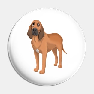 Bloodhound Dog Pin