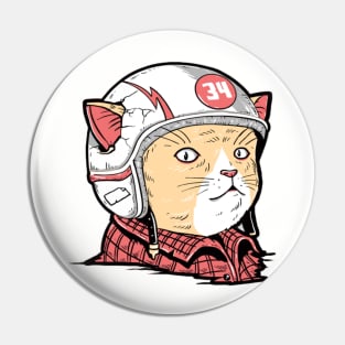 Cat Miaw Rider Pin