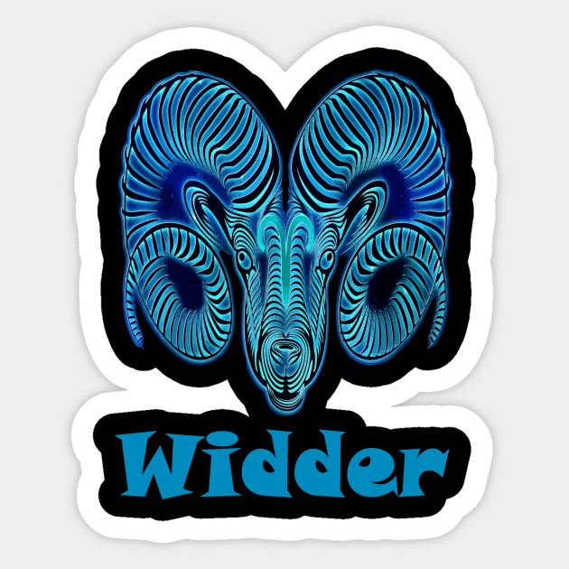 Widder Sternzeichen Widder Sternzeichen Sticker Teepublic