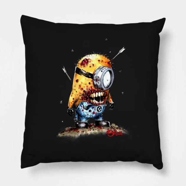 Zombie Minion Pillow by dsilvadesigns