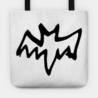 Bat Doodle Black Tote