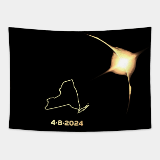 Solar Eclipse 2024 New York Tapestry