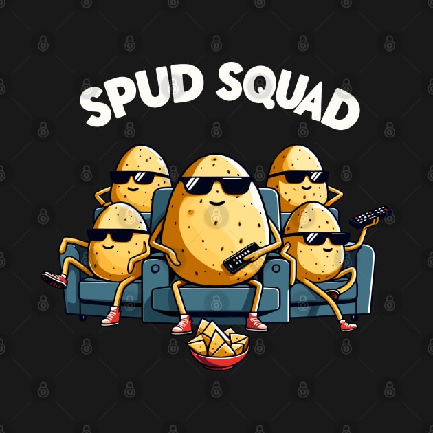 Spud Squad | Cute and cool potato friend squad | funny potato spuds by Nora Liak