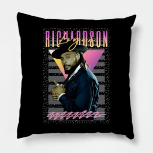 Logan Richardson Retro Style Fan Art Pillow