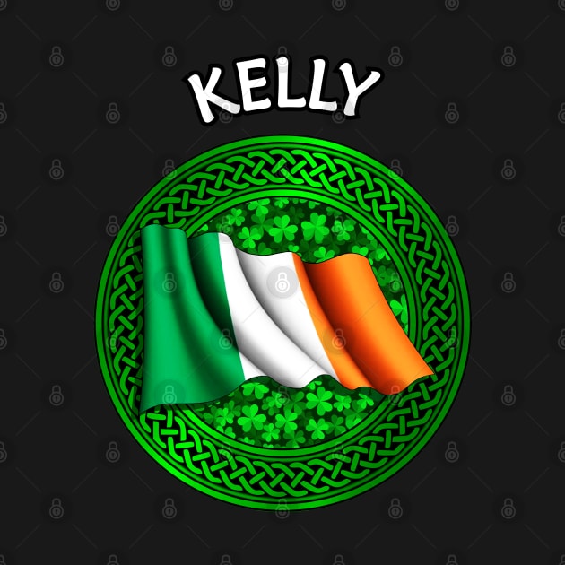 Irish Flag Clover Celtic Knot - Kelly by Taylor'd Designs