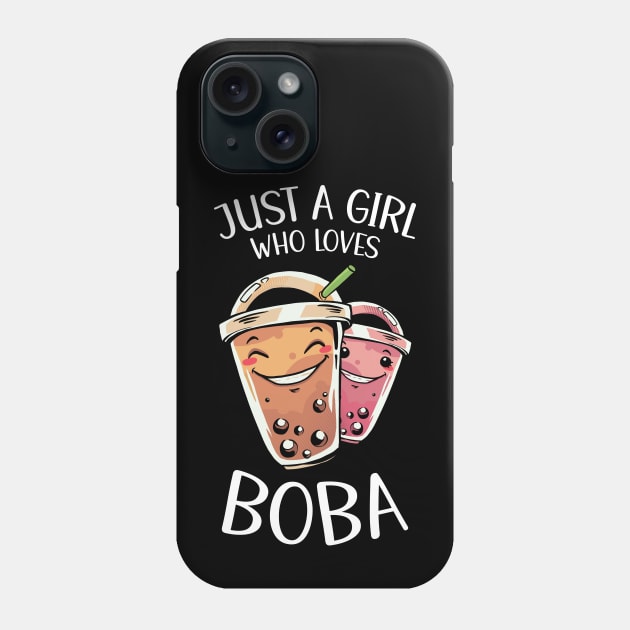 Just A Girl Who Loves Boba Phone Case by OnepixArt