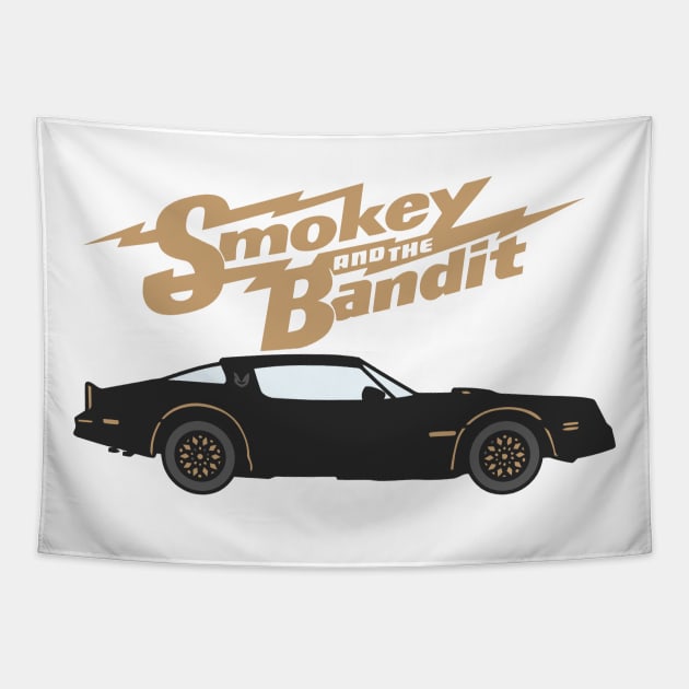 Smokey and the Bandit Car Tapestry by untitleddada