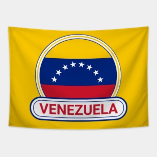 Venezuela Country Badge - Venezuela Flag Tapestry