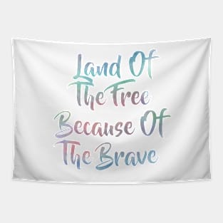 Land of the Free because of the Brave Tapestry