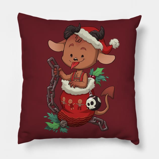 Stocking Stuffer: Krampus Pillow by Dooomcat