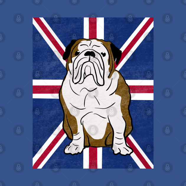 Disover British Bulldog Union jack, Gift for english bulldog owner - British Bulldog - T-Shirt