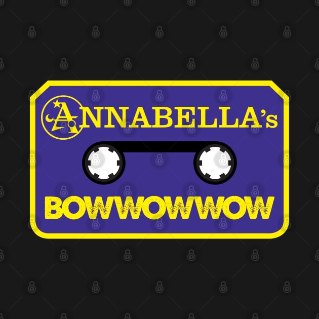 Annabella's Bow Wow Wow Cassette Logo OFFICIAL MERCH by Pop Fan Shop