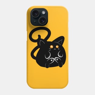 Chubby Black Cat Phone Case