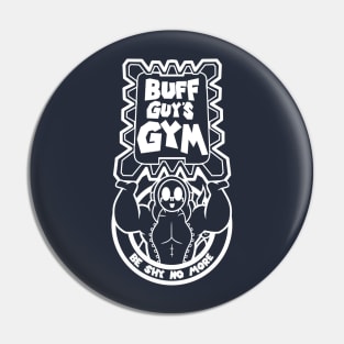 Buff guy Gym White V1 Pin