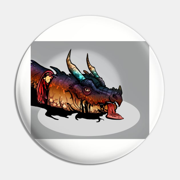 Slayed Dragon Pin by frooglekade