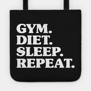 Gym Diet Sleep Repeat - New Years Resolution Workout Tote