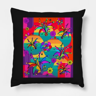 Summer - Abstract Design - Day 4 Pod Central Challenge #Septcho19 Pillow