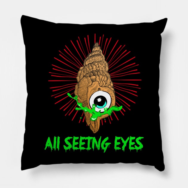 ALL SEEING EYES Pillow by theanomalius_merch