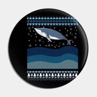 Christmas Orca Pin
