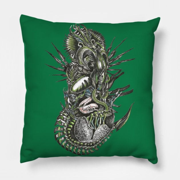 Alien lyfe Pillow by Peixeoni