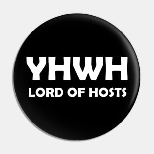 YHWH Lord of Hosts Christian Shirt Pin