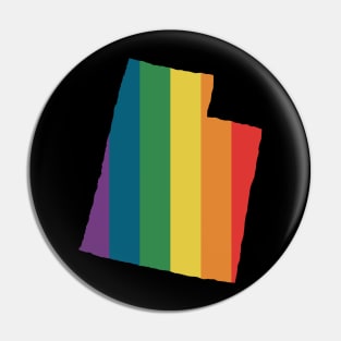 Utah State Rainbow Pin